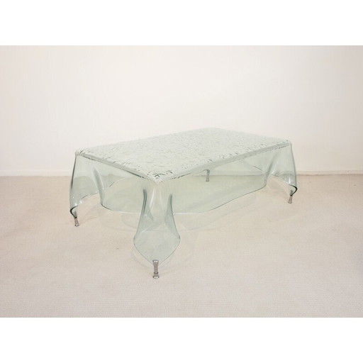 Table basse vintage en verre de Murano - années 1990