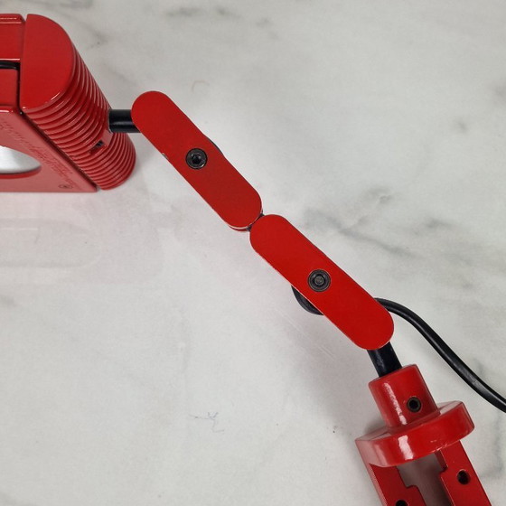 Image 1 of Lámpara de escritorio flexible italiana, años 70 – Cosmo Nero Alogena