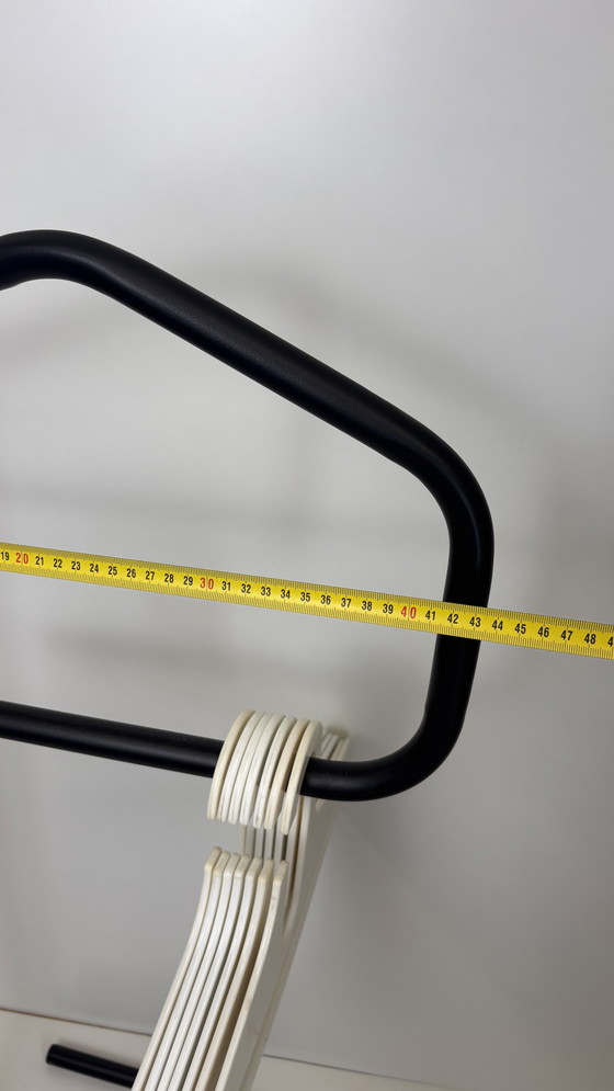 Image 1 of Vintage Ikea Grund matzwart metalen dressboy Niels Gammelgaard