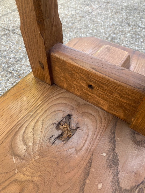 Solid Oak Wood Farmhouse Bench 220cm for Rustic 1950s Farmhouse Table – Benches (photo 13 of 17)