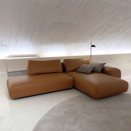 Image 1 of Bold leren chaise longue van Indera