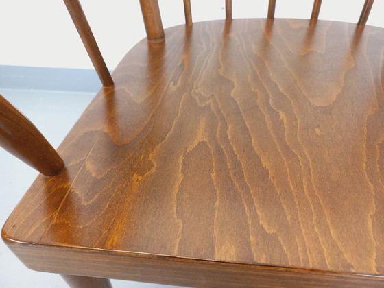 Image 1 of Poltrona vintage Baumann in legno, modello Fan, anni '60