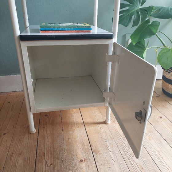 Lucky Vintage Original French Industrial Hospital Cabinet – Nightstands, Metal (photo 6 of 9)