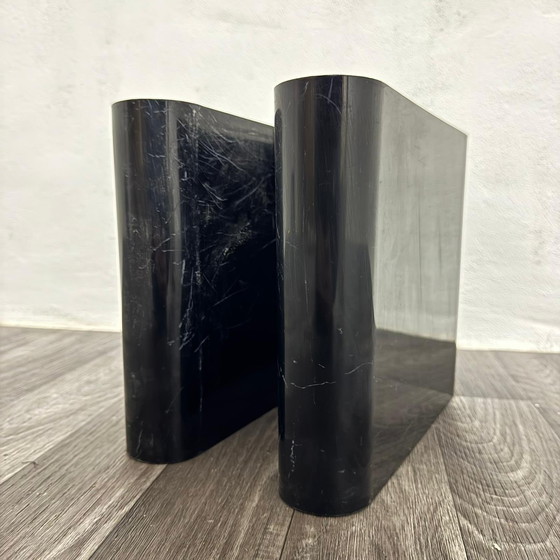 Image 1 of Bilumen Magazine Rack Black/White Rodolfo Bonetto Design 1960's