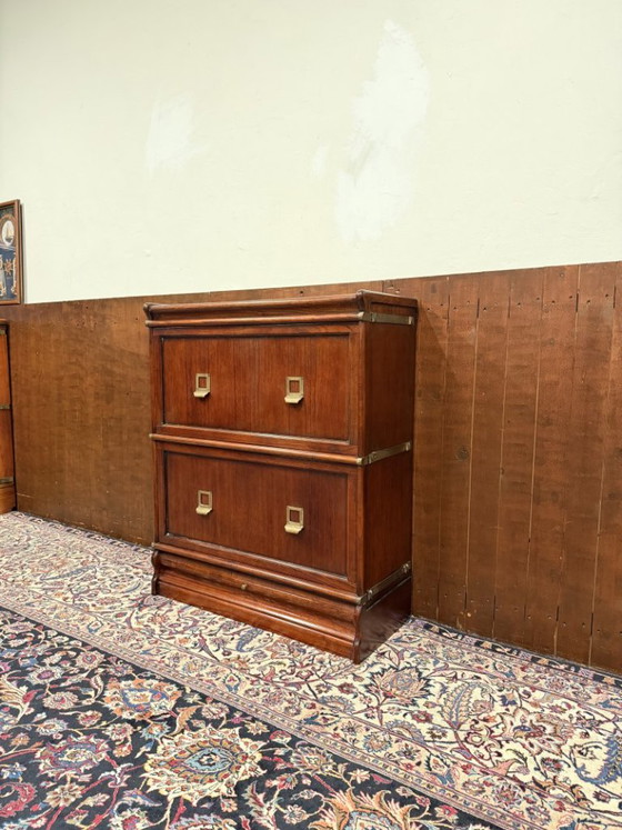 Cassettiera Originale Globe Wernicke – Mobili archivio, Legno, Ottone (photo 3 of 10)