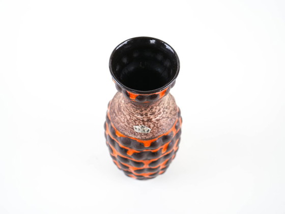 Vaso in ceramica, design tedesco, anni '60, prodotto nella Germania Ovest, Vasi, Multicolore (foto 6 di 8)