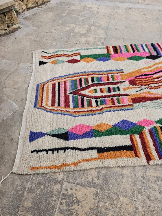 Elegante alfombra marroquí de 220 cm x 270 cm. – Cotton (photo 3 of 8)