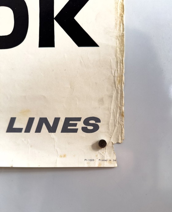 Image 1 of ✈️ Japan Airlines Bangkok – Danseuses du temple – vers 1960 – Affiche originale | 100,5 × 62,5 cm | Japon