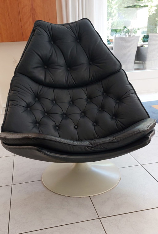Silla Artifort f588 cuero