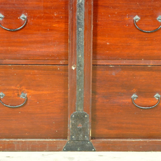 Japanese Tansu chest of drawers, circa 1890, Wood, Metal, Brown, Aziatisch (photo 10 of 13)