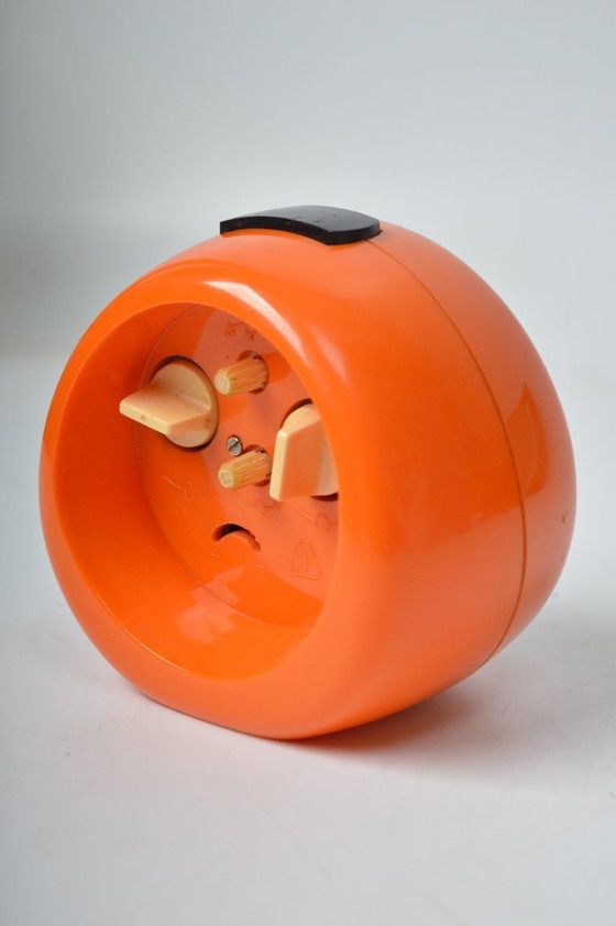 Image 1 of Oranje 'Ruhla' druppelwekker uit de jaren 70 / Space Age, Vintage / Duitsland DDR