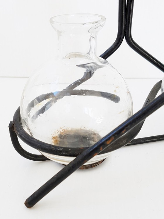 Image 1 of MATHIEU MATEGOT PORTE HUILIER VINAIGRIER METAL 1950 VINTAGE 50S 50'S ROCKABILLY