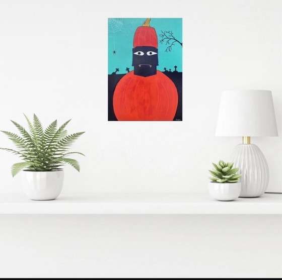 Image 1 of Cuadro con temática de Halloween 46x33cm