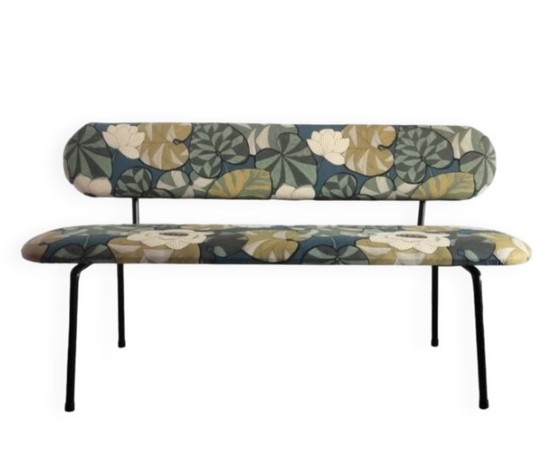 Image 1 of Panca in tessuto floreale