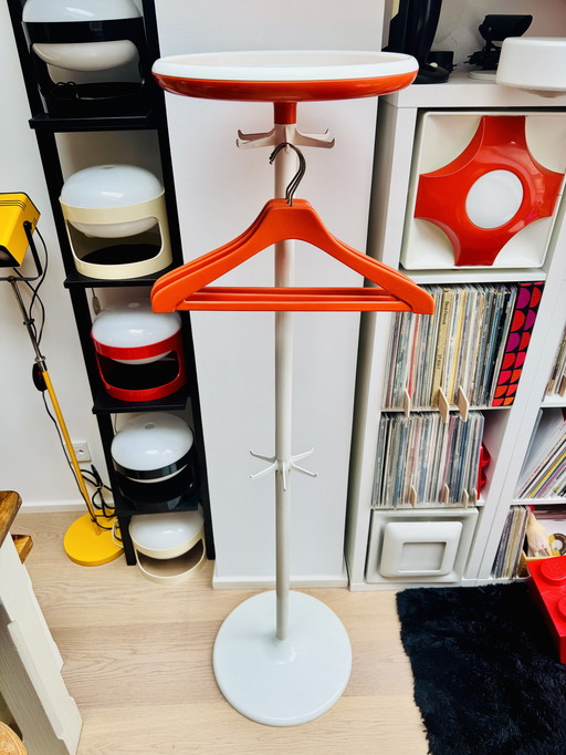 Space Age Coat Rack with Tulip Base Jacket Hanger Mid Century Pop Art 1960s Retro Vintage