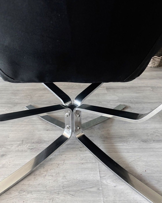 Image 1 of Vintage Falcon loungestoel – Sigurd Resell – Chroom