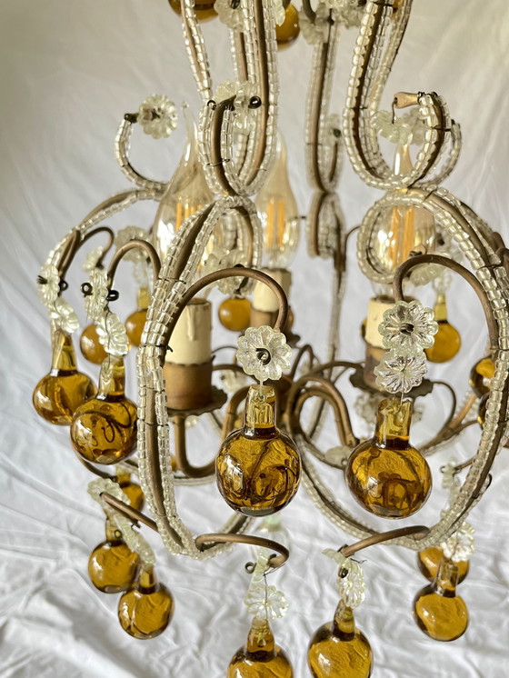 Image 1 of Lampadario di cristallo barocco