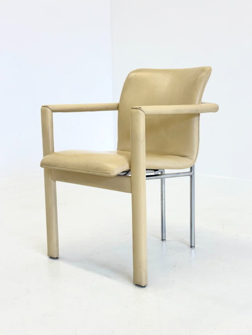 Set of 4 vintage Leolux Cachucha dining chairs