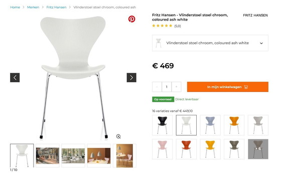 Image 1 of Arne Jacobsen butterfly chairs