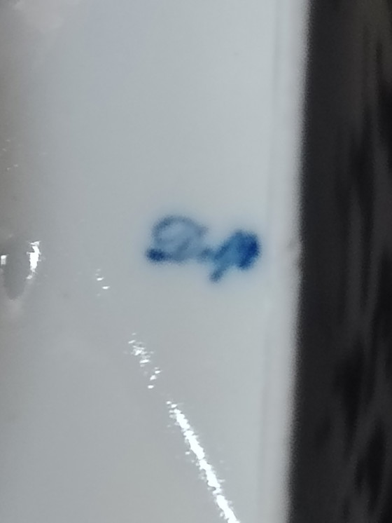 Image 1 of Burriera antica di Delft, blu, dipinta a mano, Olanda, Paesi Bassi, paesaggio