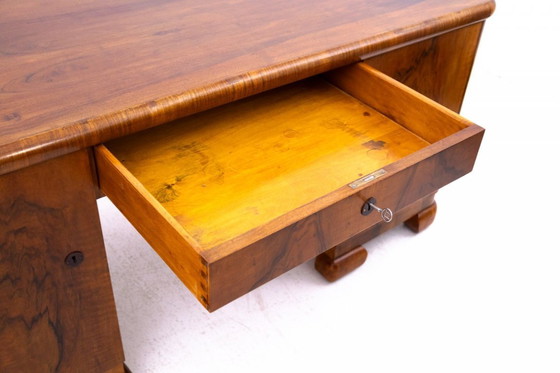 Image 1 of Art Deco desk, Poland, circa 1940.