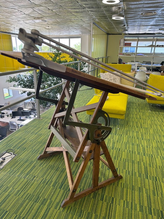 Table à dessin d'architecte vintage – Bureaux, Wood (photo 9 of 38)