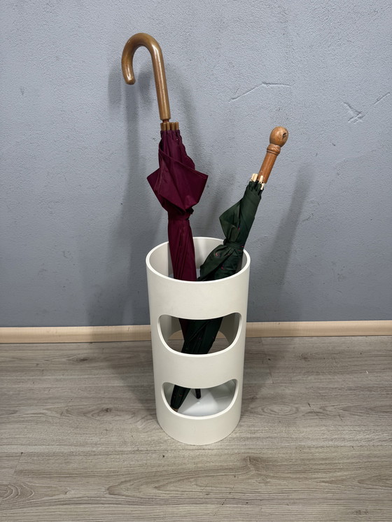 Image 1 of Paragüero de mediados de siglo, de estilo espacial: diseño de plástico de la década de 1960