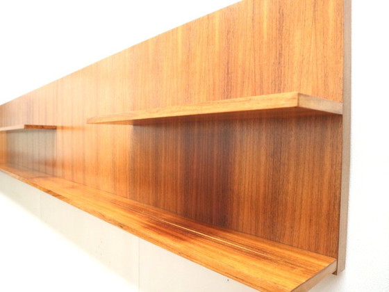 Image 1 of Groot Vintage Palissander Wandsysteem / Wandrek – Jaren ’60 (431 cm)