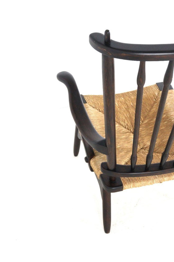 Image 1 of De Ster fauteuil spijlenstoel vintage 