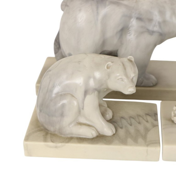 Set vintage di 3 statuette di animali in marmo artificiale Inuit Canada – Sculture, Plastic (photo 18 of 19)