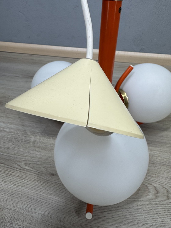 Image 1 of Lampadario arancione Space Age di Richard Essig