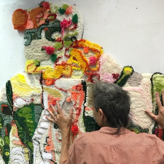 Image 1 of Tapisserie de l'artiste visuel Marjo Postma