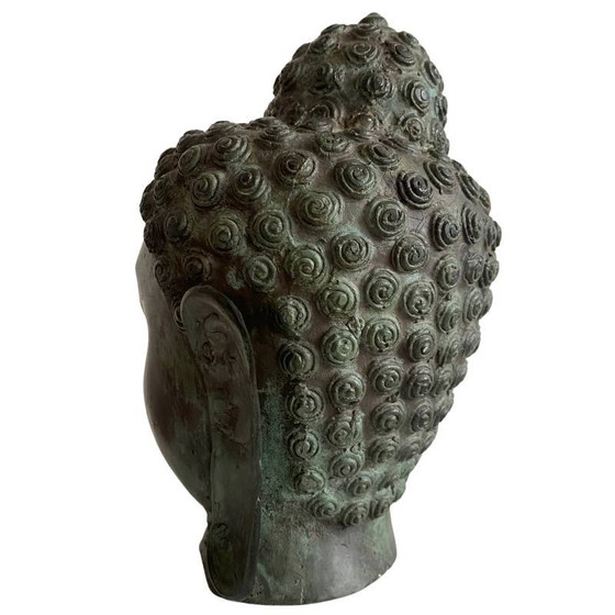 Cabeza de Buda de Bronce – meditación serena – lote 156 – Esculturas, Bronze (photo 6 of 9)