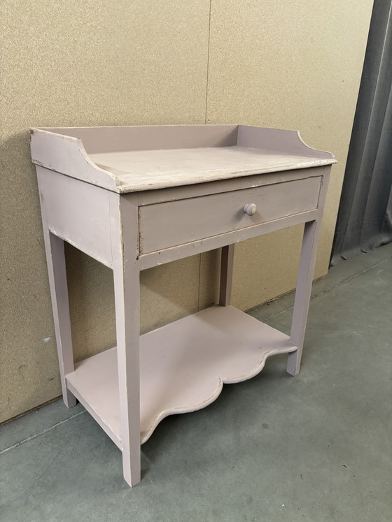 Vintage Side Table / Commode / Chest of Drawers – Wood (photo 2 of 5)