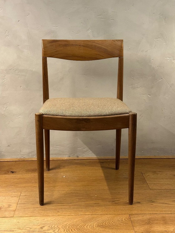 Image 1 of 4 x sedia in legno, vintage 1960, (modellata da) Lübke