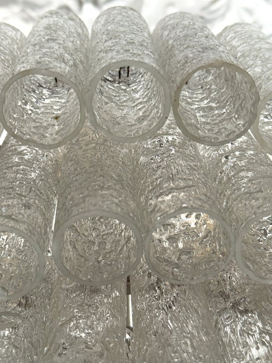 Image 1 of Doria Leuchten Lampadario in vetro smerigliato – 16 luci, ca. 180 elementi in vetro