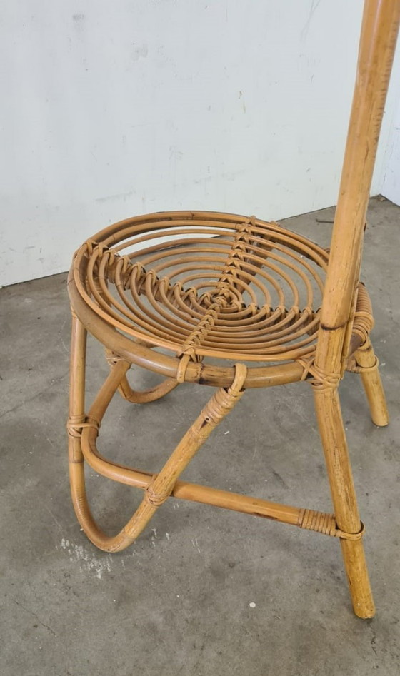 Image 1 of Mid Century Rattanstuhl