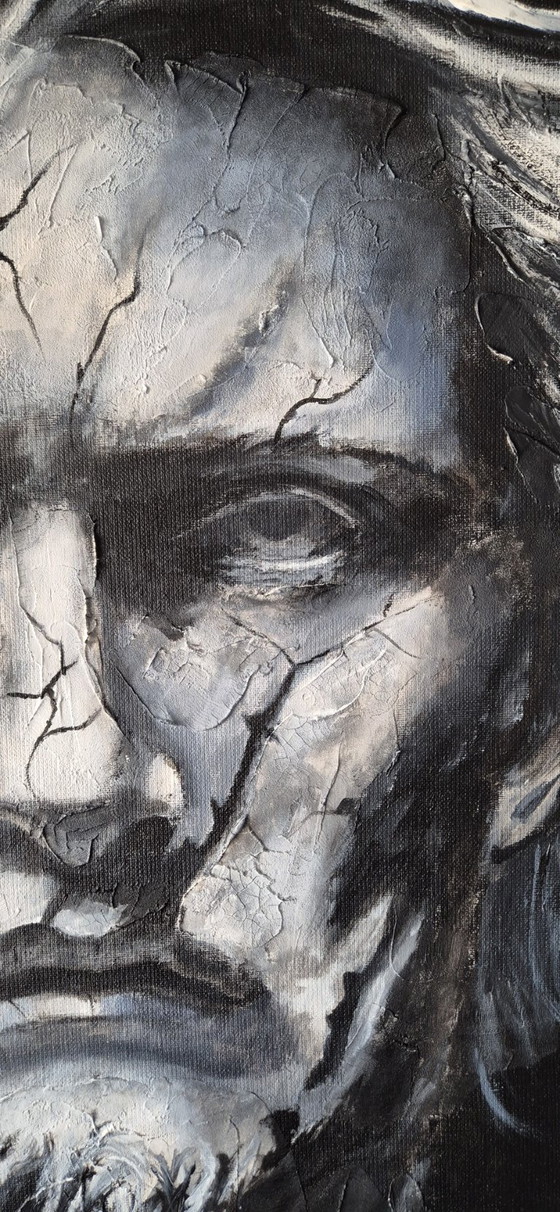 Beneath The Cracks - Acrylic on Linen Canvas Painting – Paintings & Drawings (photo 6 of 9)