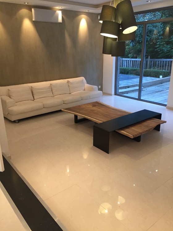 Image 1 of Bellissimo tavolino da caffè in legno e metallo di PW Interiors