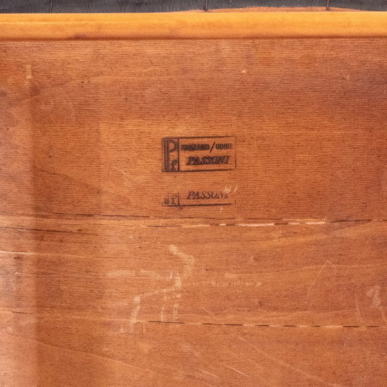 1x Chaises de salle à manger vintage italiennes en bois par Passoni Udine – Skai (photo 7 of 14)