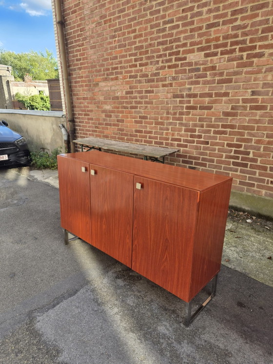 Dressoir Meurop Pierre Guariche – High boards, Wood, Chrome (photo 2 of 11)