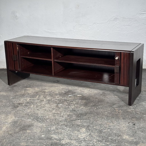Sculptural Sliding-Door Sideboard / TV Stand, 1990s – dressoirs, Brass (photo 2 of 15)
