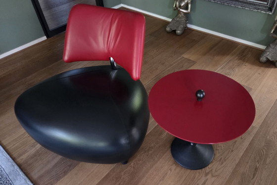 Leolux Pallone (Pa) avec table design assortie – Fauteuils, Cuir (photo 3 of 8)