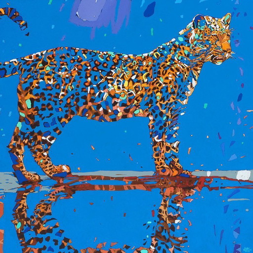 Rafal Gadowski, Panter, 100 x 100 cm, 2025