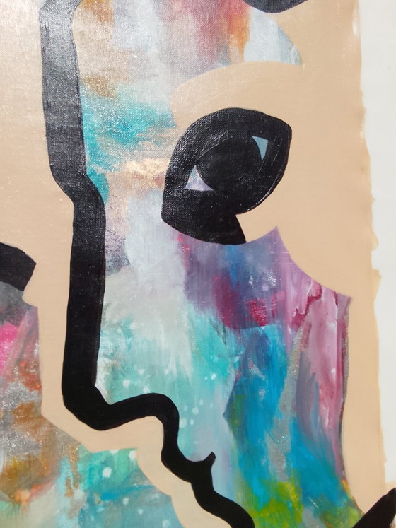 Image 1 of Acrylic painting "hue-man"