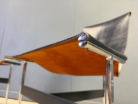 Coppia di sedie T Side di Katavolos, Littell & Kelley per Laverne International. – Sedie da camera, Leather (photo 6 of 8)