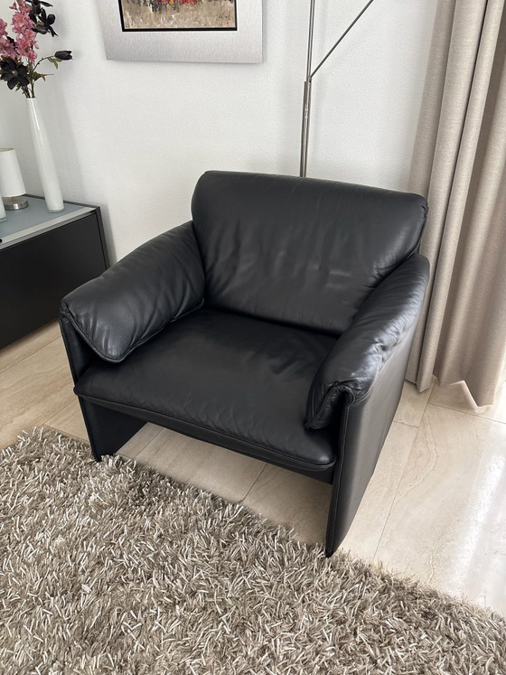 Poltrona in Pelle, tipo Bora Bora, Pelle Wapiti Nera – Leolux, Poltrone (photo 7 of 7)