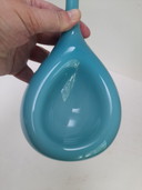 Zweedse turquoise opaline vaas Elme Glasbrück 