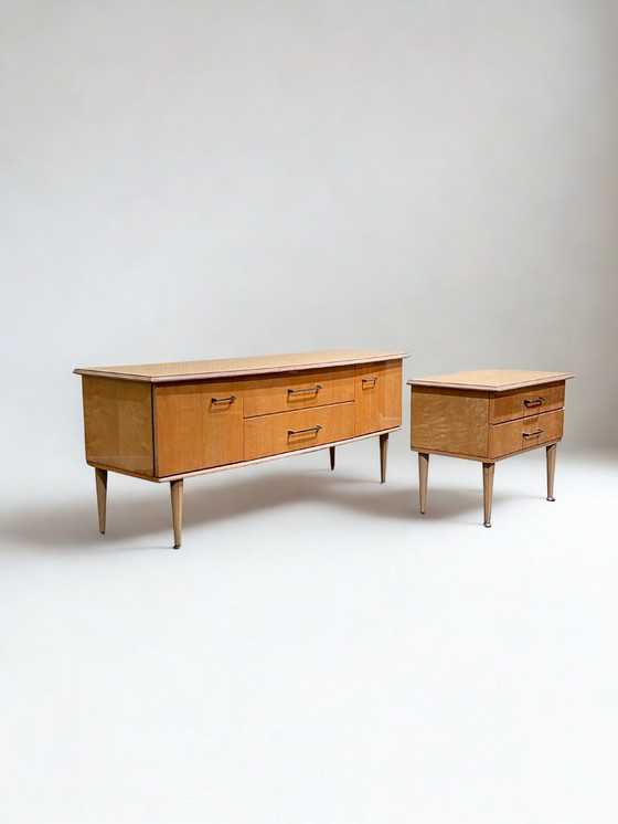 Image 1 of Vintage Esdoorn Retro Nachtkastje 