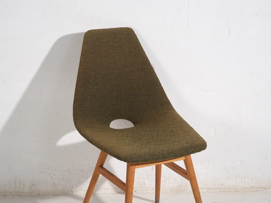 Sedia Vintage Imbottita in Lana Naturale (c.1960) – Poltrone, Wool (photo 11 of 35)